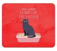 Shopagift Personalised Any Name Lord of the Litter Funny Mouse Mat Pad 24cm x 19cm