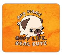 Shopagift Personalised Any Name Ruff Life Real Cute Pet Dog Mouse Mat Pad 24cm x 19cm