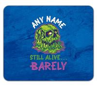Shopagift Personalised Any Name Still Alive… Barely Skull Mouse Mat Pad 24cm x 19cm