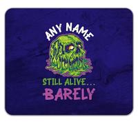 Shopagift Personalised Any Name Still Alive… Barely Skull Mouse Mat Pad 24cm x 19cm