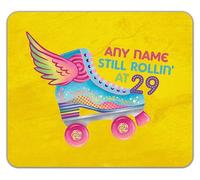 Shopagift Personalised Any Name Still Rollin' at Any Age Mouse Mat Pad 24cm x 19cm