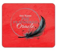 Shopagift Personalised Any Name The Feathered Oracle Mouse Mat Pad 24cm x 19cm