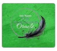 Shopagift Personalised Any Name The Feathered Oracle Mouse Mat Pad 24cm x 19cm