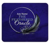 Shopagift Personalised Any Name The Feathered Oracle Mouse Mat Pad 24cm x 19cm