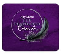 Shopagift Personalised Any Name The Feathered Oracle Mouse Mat Pad 24cm x 19cm