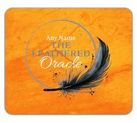 Shopagift Personalised Any Name The Feathered Oracle Mouse Mat Pad 24cm x 19cm