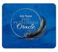 Shopagift Personalised Any Name The Feathered Oracle Mouse Mat Pad 24cm x 19cm