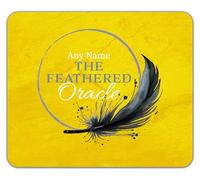 Shopagift Personalised Any Name The Feathered Oracle Mouse Mat Pad 24cm x 19cm