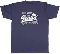 Shopagift Personalised Any Name The Scuba Diving Legend Mens T-Shirt Tee
