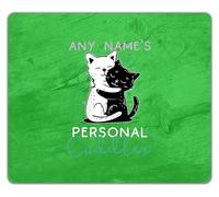 Shopagift Personalised Any Name's Personal Cuddler Cat Mouse Mat Pad 24cm x 19cm