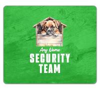 Shopagift Personalised Boxer Security Team Dog Pet Lover Mouse Mat Pad 24cm x 19cm