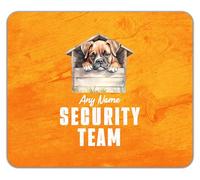 Shopagift Personalised Boxer Security Team Dog Pet Lover Mouse Mat Pad 24cm x 19cm