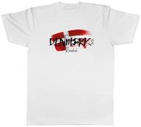 Shopagift Personalised Bring it Home Denmark Football 2025 Mens T-Shirt Tee White