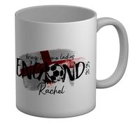 Shopagift Personalised Bring it Home England Football 2025 Mug White 11oz Large Ceramic Cup