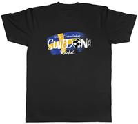 Shopagift Personalised Bring it Home Sweden Football 2025 Mens T-Shirt Tee Black