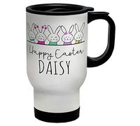 Shopagift Personalised Bunnies Happy Easter Travel Mug Cup