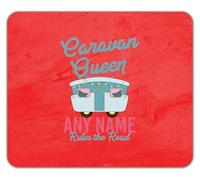 Shopagift Personalised Caravan Queen Name Rules the Road Mouse Mat Pad 24cm x 19cm