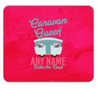 Shopagift Personalised Caravan Queen Name Rules the Road Mouse Mat Pad 24cm x 19cm