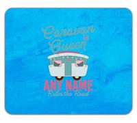 Shopagift Personalised Caravan Queen Name Rules the Road Mouse Mat Pad 24cm x 19cm