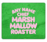 Shopagift Personalised Chief Marshmallow Roaster Camping Mouse Mat Pad 24cm x 19cm