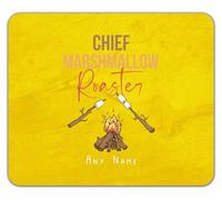 Shopagift Personalised Chief Marshmallow Roaster Camping Mouse Mat Pad 24cm x 19cm