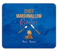 Shopagift Personalised Chief Marshmallow Roaster Camping Mouse Mat Pad 24cm x 19cm