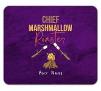 Shopagift Personalised Chief Marshmallow Roaster Camping Mouse Mat Pad 24cm x 19cm