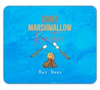 Shopagift Personalised Chief Marshmallow Roaster Camping Mouse Mat Pad 24cm x 19cm