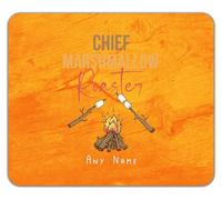 Shopagift Personalised Chief Marshmallow Roaster Camping Mouse Mat Pad 24cm x 19cm