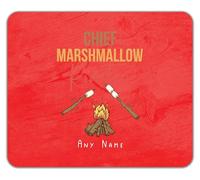 Shopagift Personalised Chief Marshmallow Roaster Camping Mouse Mat Pad 24cm x 19cm