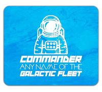 Shopagift Personalised Commander of the Galactic Fleet Mouse Mat Pad 24cm x 19cm