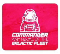 Shopagift Personalised Commander of the Galactic Fleet Mouse Mat Pad 24cm x 19cm