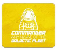Shopagift Personalised Commander of the Galactic Fleet Mouse Mat Pad 24cm x 19cm