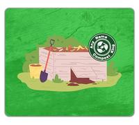 Shopagift Personalised Compost King Gardener Farmer Mouse Mat Pad 24cm x 19cm