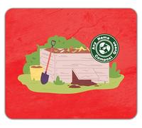 Shopagift Personalised Compost Queen Gardener Farmer Mouse Mat Pad 24cm x 19cm