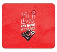 Shopagift Personalised DJ Any Name in the Mix Music Deejay Mouse Mat Pad 24cm x 19cm