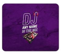 Shopagift Personalised DJ Any Name in the Mix Music Deejay Mouse Mat Pad 24cm x 19cm