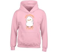 Shopagift Personalised Duck Cute & Grumpy Kids Hoodie Funny Bird Hoody Hooded Top Boys Girls Pink
