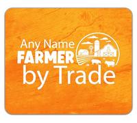 Shopagift Personalised Farmer by Trade Farming Mouse Mat Pad 24cm x 19cm