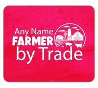 Shopagift Personalised Farmer by Trade Farming Mouse Mat Pad 24cm x 19cm