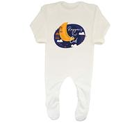 Shopagift Personalised First Eid Baby Sleepsuit Romper Muslim Happy Eid Mubarak Boys Girls Gift White