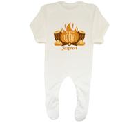 Shopagift Personalised First Lohri Sikh Punjabi Baby Romper Fire Drums Tabla Boys Girls White
