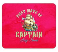 Shopagift Personalised First Mate of Captain Name Pirate Mouse Mat Pad 24cm x 19cm