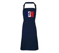Shopagift Personalised France Cycling Apron Mens Womens Cooking BBQ Chef DIY Cook - Navy