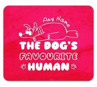 Shopagift Personalised Funny The Dog's Favourite Human Mouse Mat Pad 24cm x 19cm