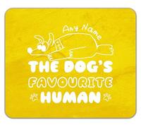 Shopagift Personalised Funny The Dog's Favourite Human Mouse Mat Pad 24cm x 19cm