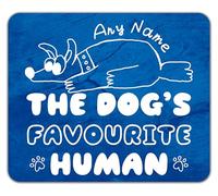 Shopagift Personalised Funny The Dog's Favourite Human Mouse Mat Pad 24cm x 19cm