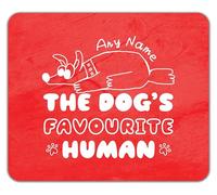 Shopagift Personalised Funny The Dog's Favourite Human Mouse Mat Pad 24cm x 19cm