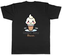 Shopagift Personalised Gelato Baby Ice Cream Cone Italy Mens T-Shirt Tee