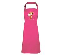 Shopagift Personalised Giraffe Daisy Flower Apron Mens Womens Cooking BBQ Chef DIY Cook - Pink